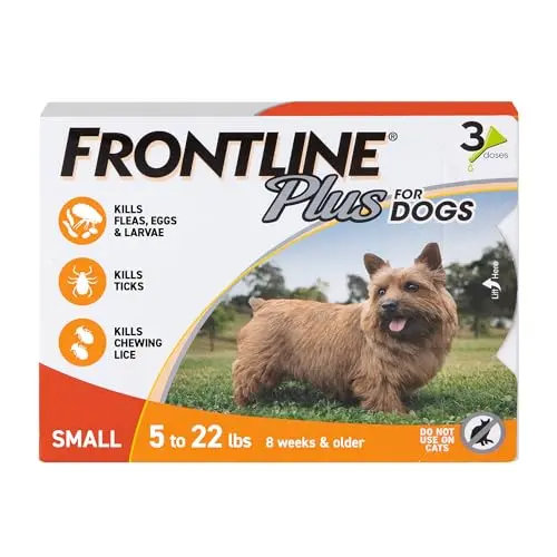 Frontline Plus flea and tick treatment box for small dogs