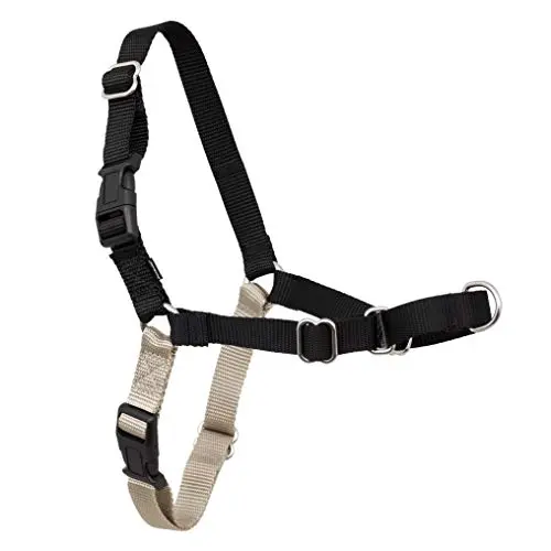 PetSafe Easy Walk No-Pull Dog Harness in black and silver