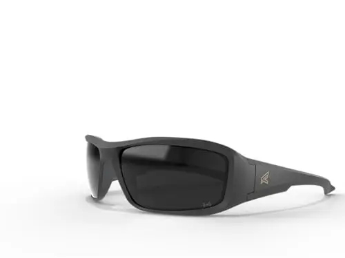 EDGE Brazeau polarized safety sunglasses with black frame