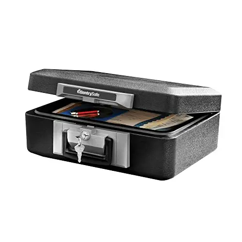 SentrySafe small fireproof chest safe with carrying handle