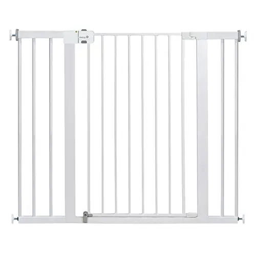 Safety 1st extra tall white baby gate for wide doorways