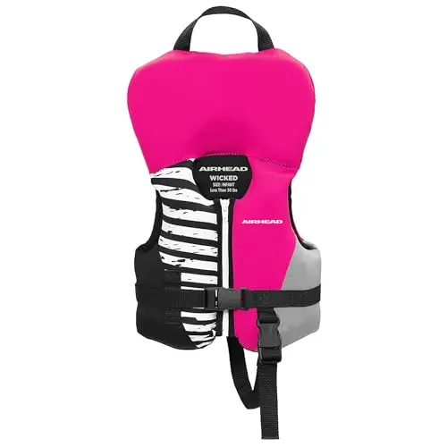 Airhead Wicked Kwik-Dry Neolite life jacket in hot pink
