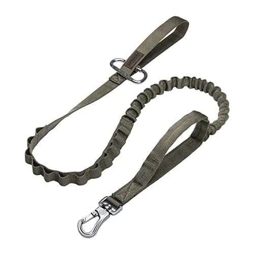 Excellent Elite Spanker tactical bungee dog leash with two padded handles