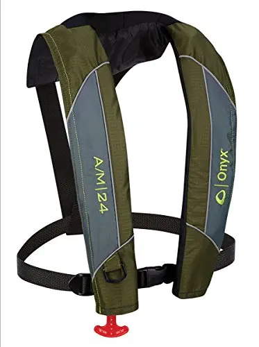 Onyx A/M-24 Automatic Inflatable Life Jacket in green