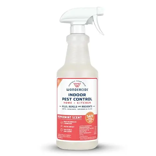 Wondercide indoor pest control spray bottle with peppermint scent, 32 ounces