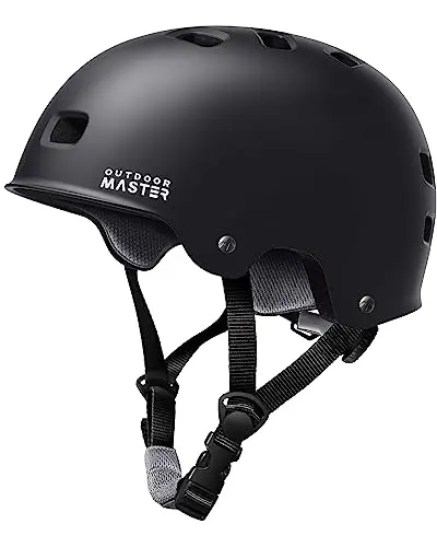 OutdoorMaster Skateboard Cycling Helmet in Black