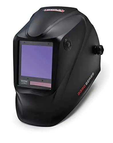 Lincoln Electric Viking 3350 auto-darkening welding helmet in matte black