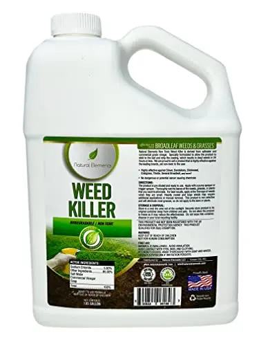 Natural Elements 1-gallon weed killer spray bottle, safe for pets