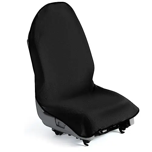 Lebogner black waterproof car seat towel with anti-slip backing