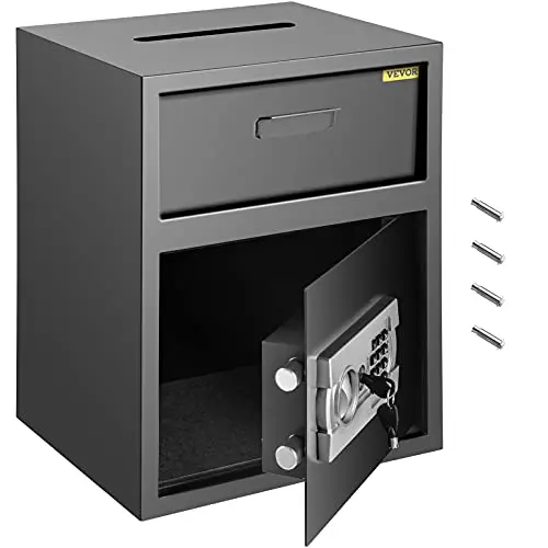 VEVOR 1.7 cubic foot heavy-duty carbon steel depository safe