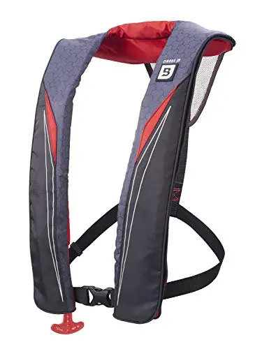 BLUESTORM Cirrus26 inflatable life vest in Nitro Red