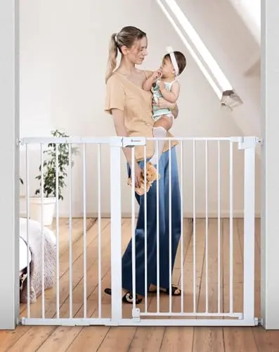 COMOMY 36 inch tall auto close baby and pet gate