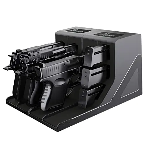 MINGOR pistol and magazine rack combo with foam inserts
