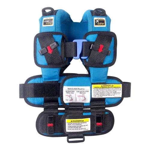 RideSafer Extra Small blue portable car seat vest for toddlers