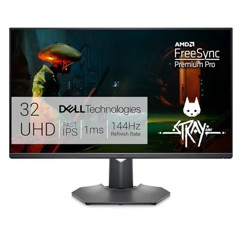 Dell 32-inch 4K gaming monitor with adjustable stand
