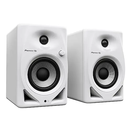 Pioneer DJ DM-40D-W white studio monitor speaker pair