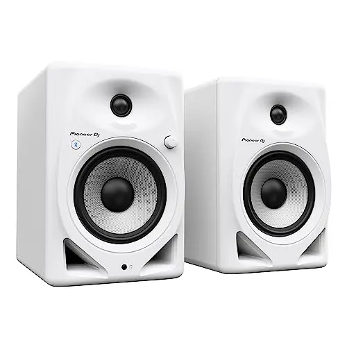 Pioneer DJ DM-50D-BT-W white Bluetooth studio monitor pair