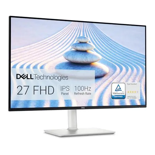 Dell S2725HS 27-inch Full HD monitor in ash white color