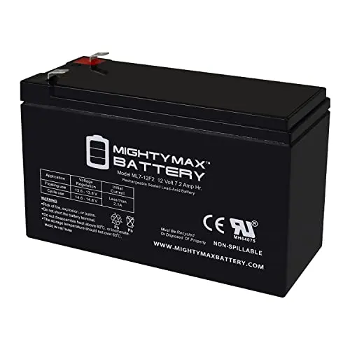 Mighty Max Battery 12V 7Ah F2 terminal replacement battery for Mighty Mule FM500 gate opener
