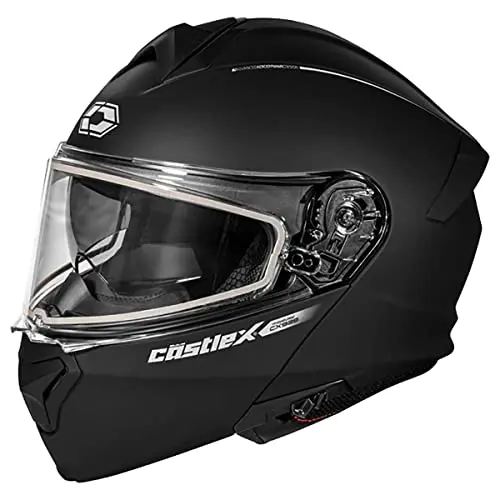 Castle X CX935 non-electric modular snow helmet in matte black