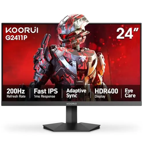 KOORUI 24-inch Fast IPS gaming monitor with slim bezels