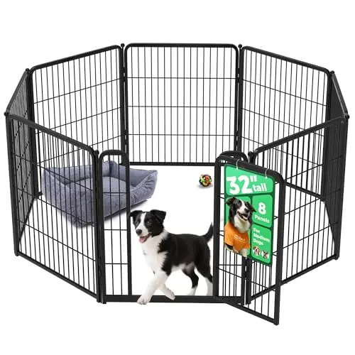 FXW Homeplus Unleashed 32-inch black heavy duty indoor dog playpen