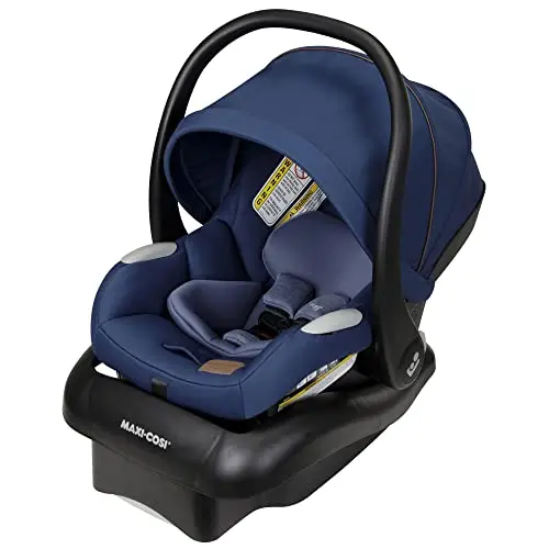 Maxi-Cosi Mico Luxe infant car seat with base in New Hope Navy