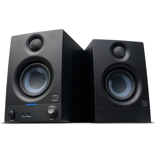 PreSonus Eris 3.5 compact powered studio monitor speakers in black