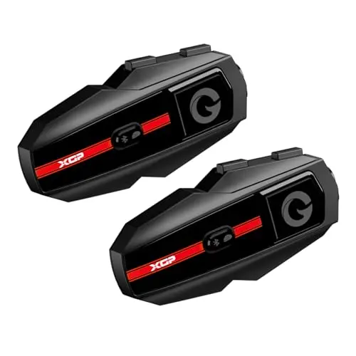 XGP two-pack motorcycle helmet Bluetooth intercom set in black