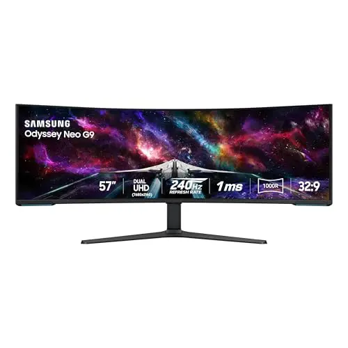 Samsung 57-inch Odyssey Neo G9 dual 4K super-ultrawide curved gaming monitor