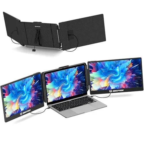 MAXFREE S2 14-inch triple portable monitor for laptops
