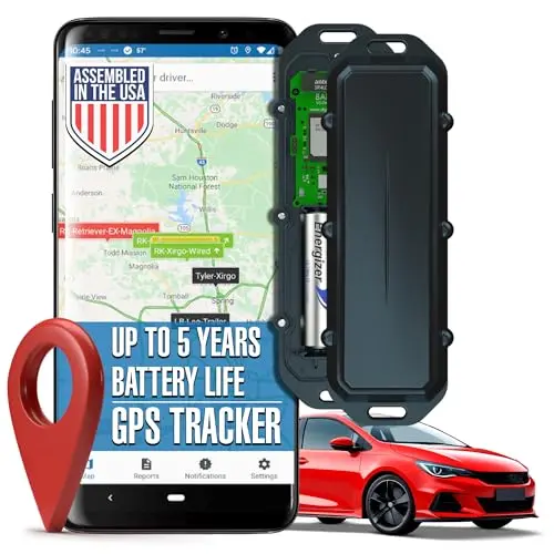 LoneStar Tracking Barra GPS tracker device showing rugged, compact design