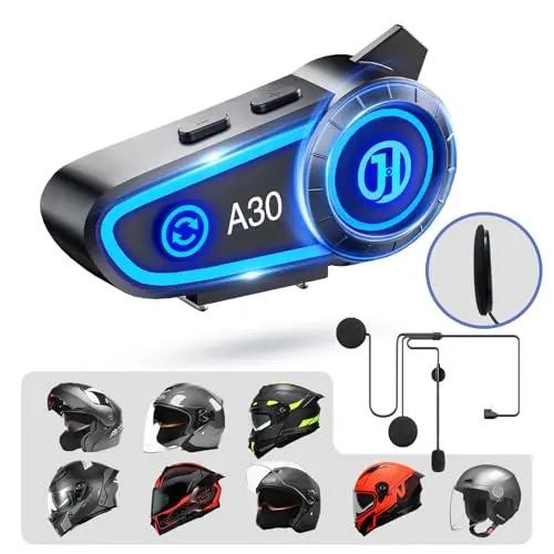JZAQ A30 motorcycle helmet speakers with ultra-thin design and long battery