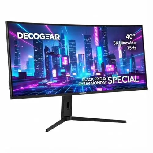 Deco Gear 40-inch curved ultrawide Nano IPS computer monitor