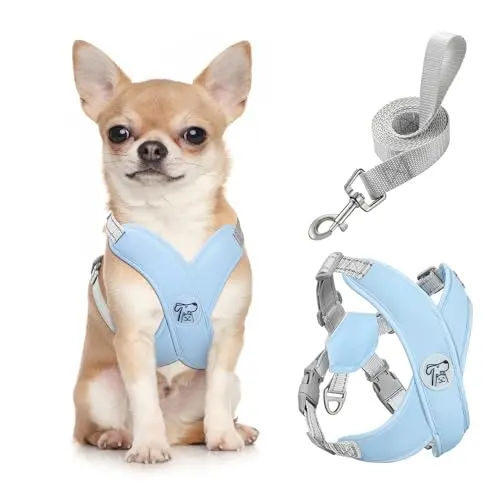 Pawaboo X-Frame No Pull Dog Harness and Leash Set in blue