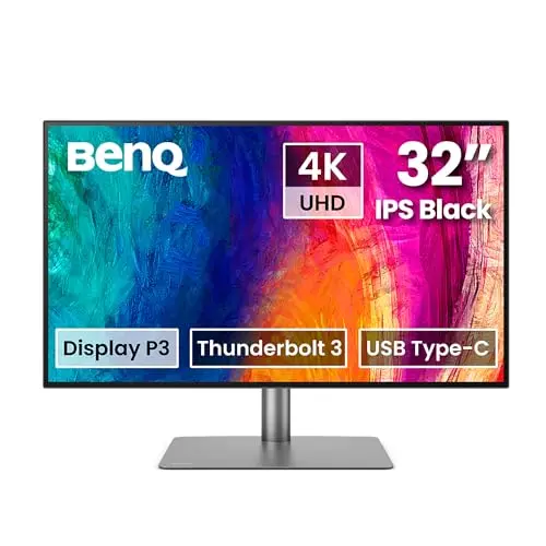 BenQ PD3225U 32-inch 4K IPS Black Thunderbolt monitor for Mac