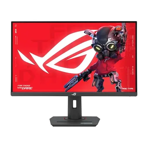 ASUS ROG Strix 27-inch 4K HDR gaming monitor on a desk