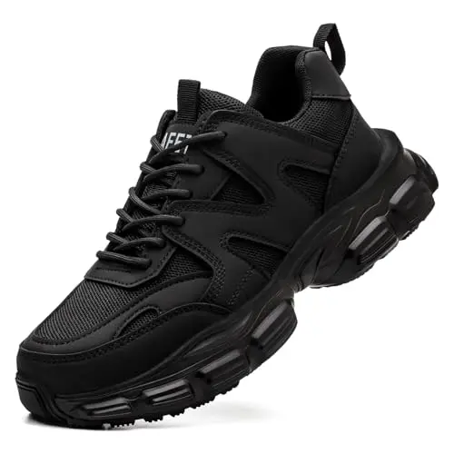 Steel Toe Shoes for Women Men Wide Non Slip Composite Work Sneakers