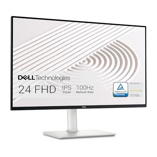 Dell S2425HS 23.8-inch monitor with adjustable stand in ash white