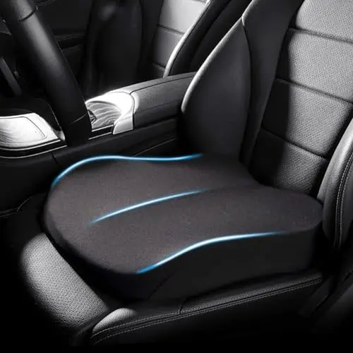 ZHUANXUA black ergonomic car seat cushion with memory foam