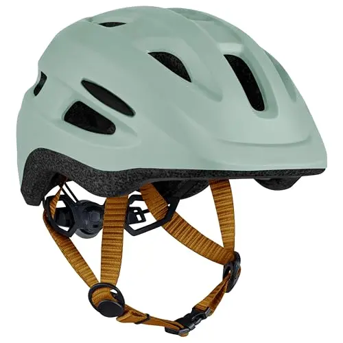 Retrospec Scout toddler bike helmet in blush color showing its vents and sun visor