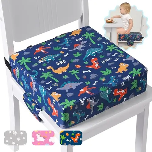 Sylynvia Dinosaur-themed toddler booster seat with adjustable straps