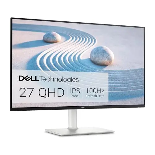 Dell 27-inch QHD monitor with adjustable stand for video editing