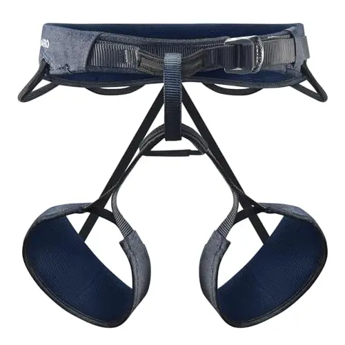 KAILAS brand youth climbing harness with quick-adjust buckles