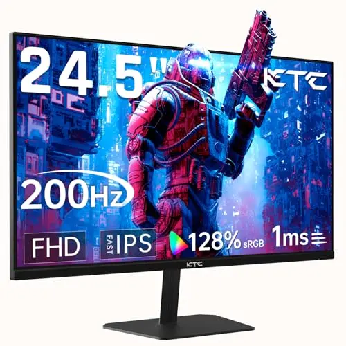 KTC 24.5-inch Fast IPS gaming monitor with borderless design