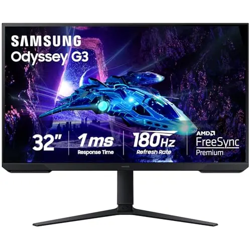 Samsung 32-inch Odyssey G3 flat gaming monitor