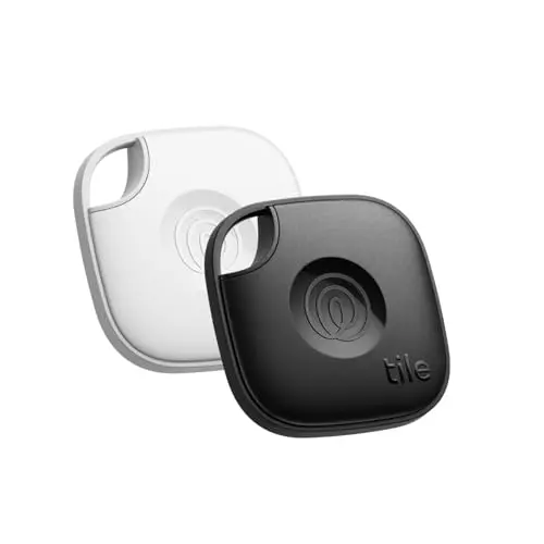 Tile Mate Bluetooth tracker in black and white