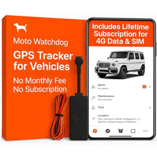 Moto Watchdog hardwired GPS tracker with no monthly fees