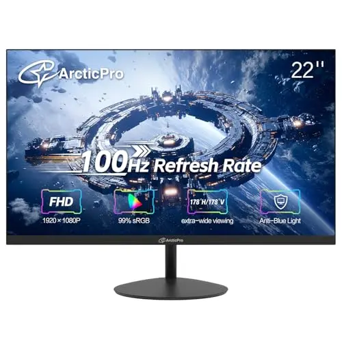 ArcticPro 22-inch ultra-slim frameless computer monitor