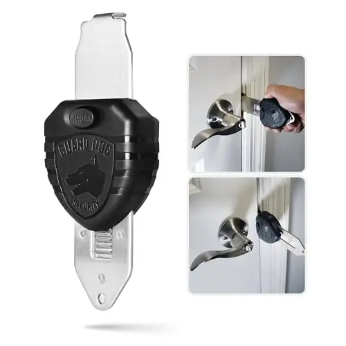 Guard Dog Security basic portable door lock in black
